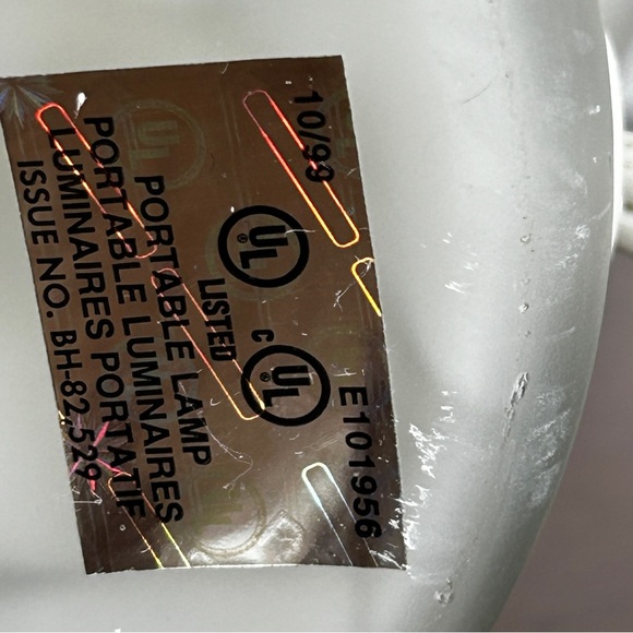 Vintage Satin Glass Murano Style Mushroom Lamp Floral Design - Picture 7 of 9